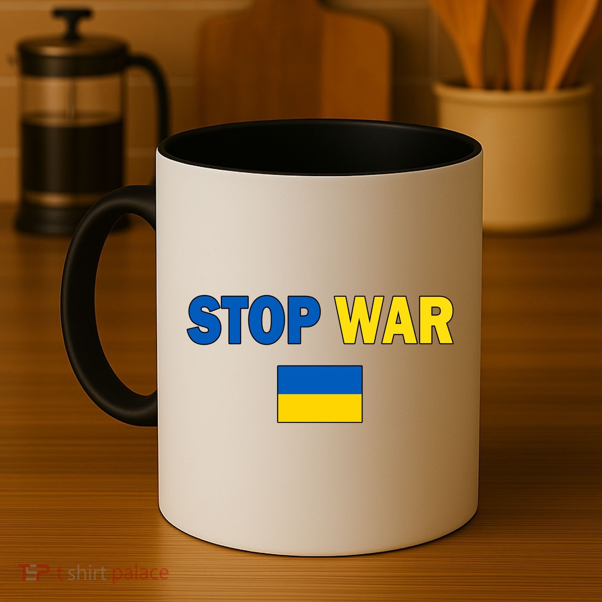 Support Ukraine Flag Stop War Coffee Mug
