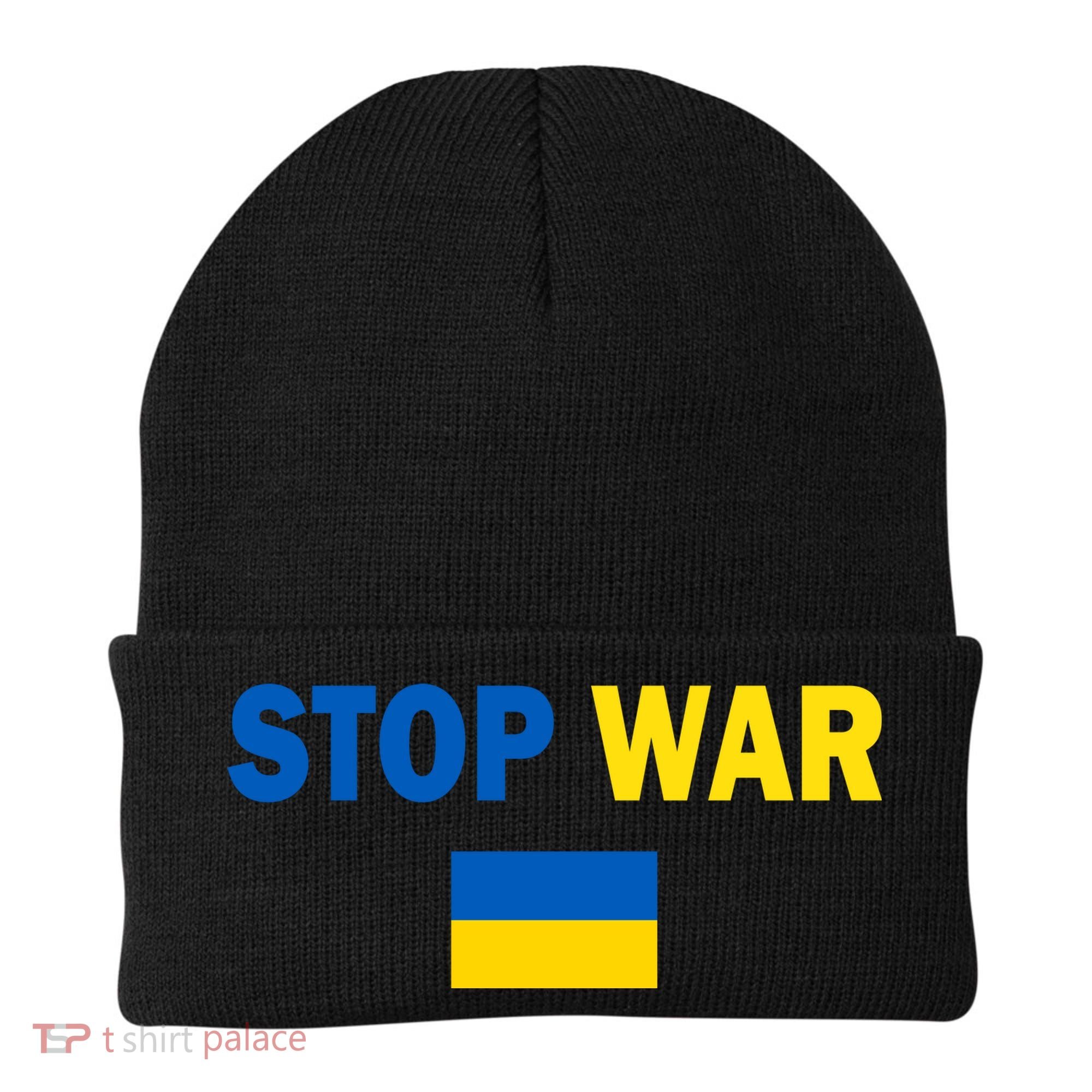 Support Ukraine Flag Stop War Beanie