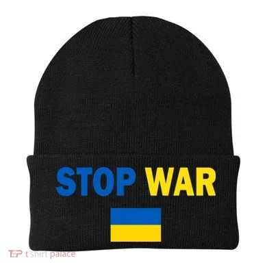 Support Ukraine Flag Stop War Beanie