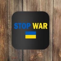 Support Ukraine Flag Stop War Coaster thumb 0