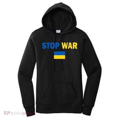 Support Ukraine Flag Stop War Women's Hoodie