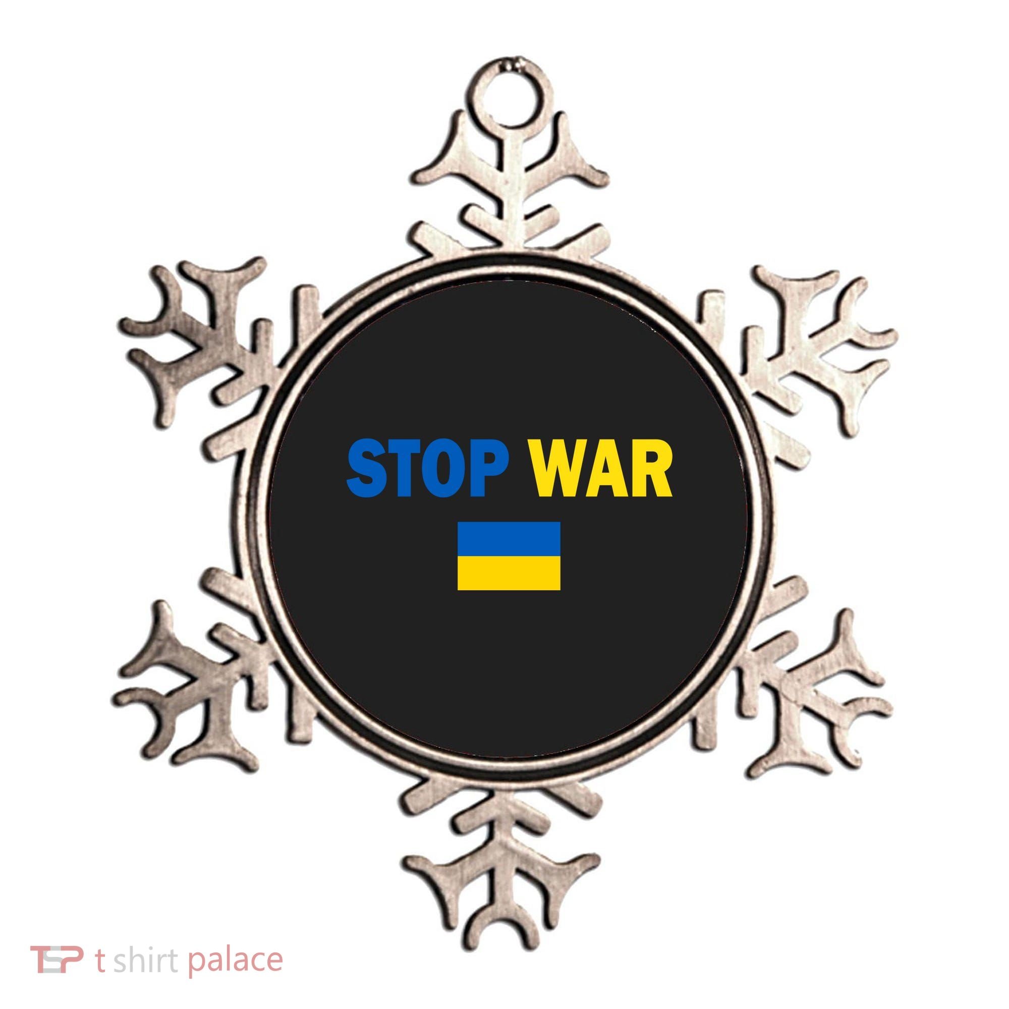 Support Ukraine Flag Stop War Ornament