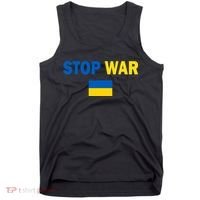 Support Ukraine Flag Stop War Tank Top thumb 0