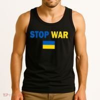 Support Ukraine Flag Stop War Tank Top thumb 3