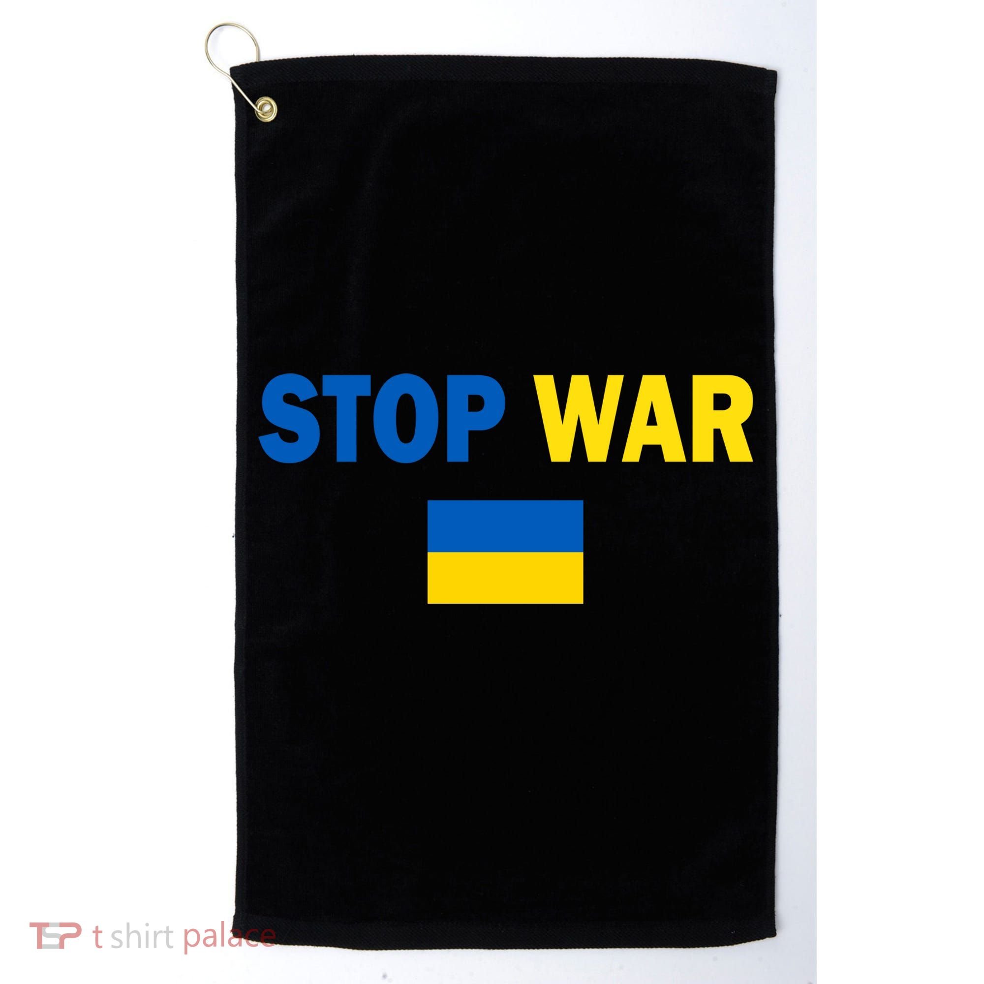 Support Ukraine Flag Stop War Golf Towel