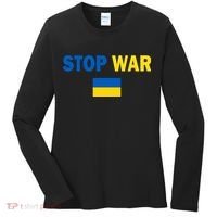 Support Ukraine Flag Stop War Women's Long Sleeve Shirt thumb 0