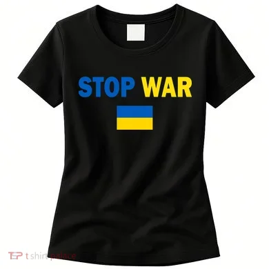 Support Ukraine Flag Stop War Women's T-Shirt