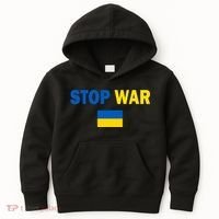 Support Ukraine Flag Stop War Kids Hoodie thumb 0