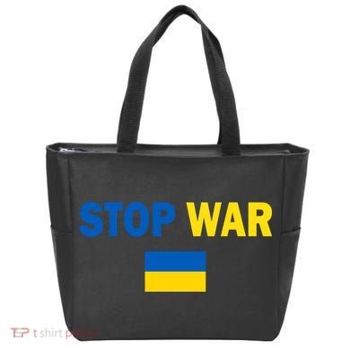 Support Ukraine Flag Stop War Tote Bag