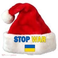 Support Ukraine Flag Stop War Santa Hat thumb 0