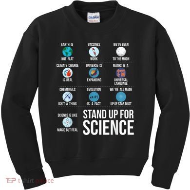 Stand Up For Science Kids Sweatshirt