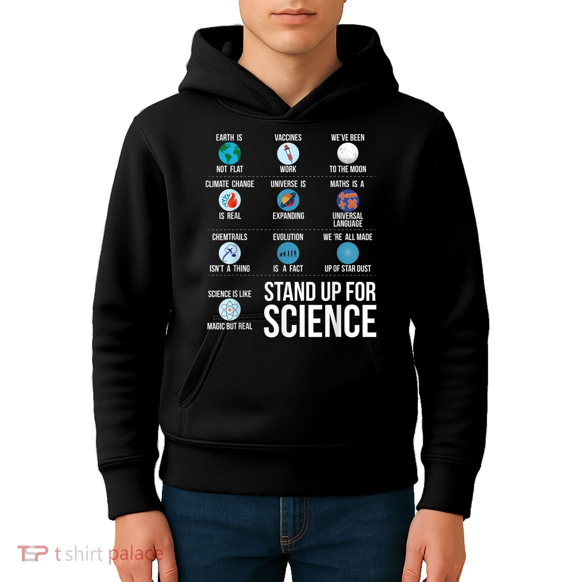 Stand Up For Science Kids Hoodie