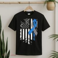 Support USA Flag Diabetes Type 1 Awareness Family T-Shirt thumb 2
