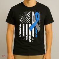 Support USA Flag Diabetes Type 1 Awareness Family T-Shirt thumb 3