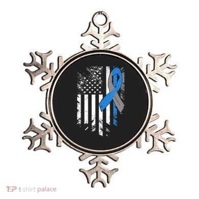 Support USA Flag Diabetes Type 1 Awareness Family Ornament