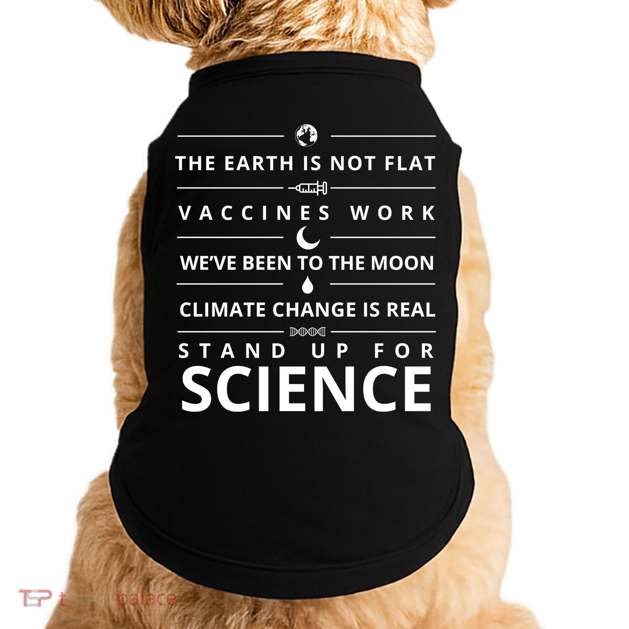 Stand Up For Science Quote Doggie Tank