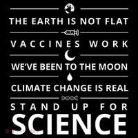 Stand Up For Science Quote USA-Made Doggie Bandana thumb 2