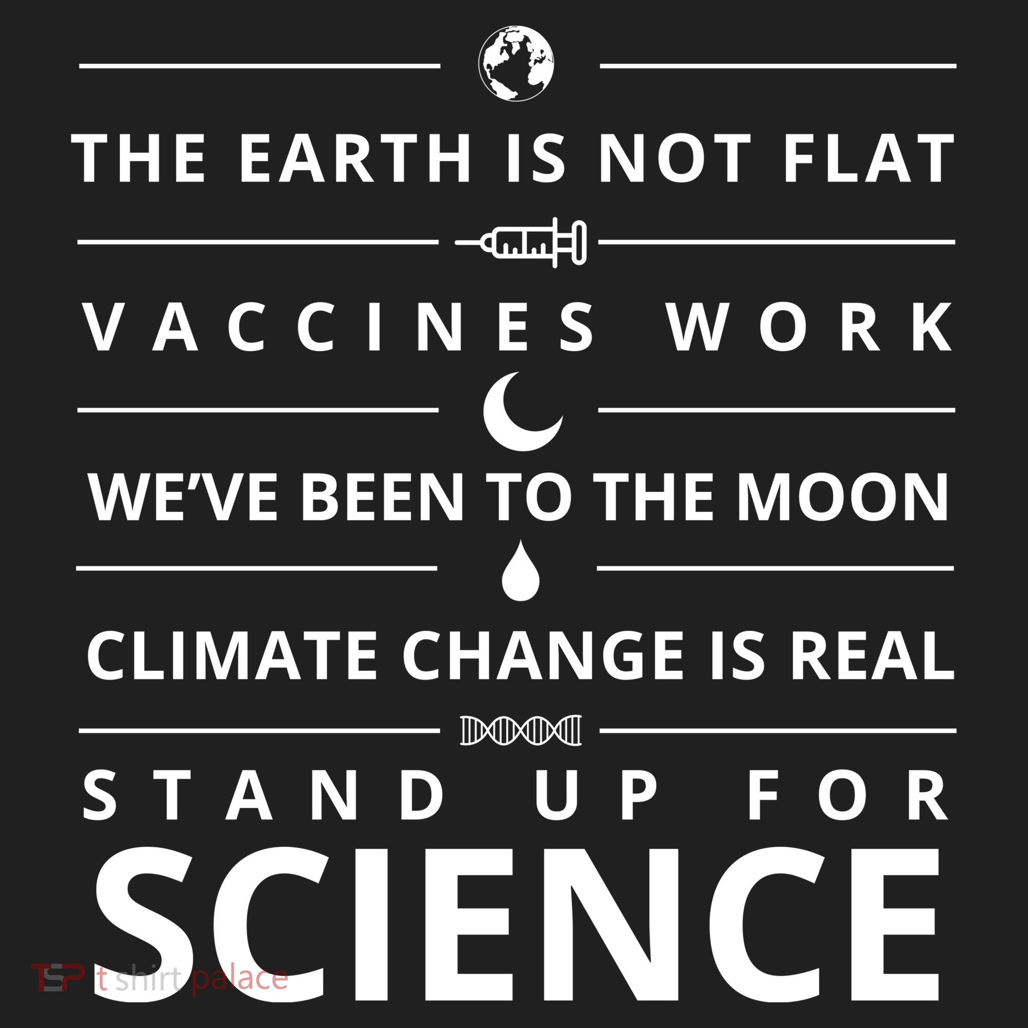 Stand Up For Science Quote Golf Towel