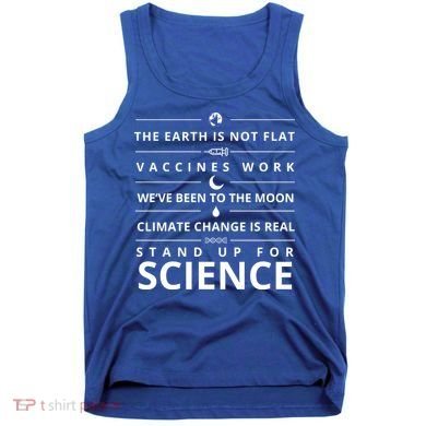 Stand Up For Science Quote Tank Top