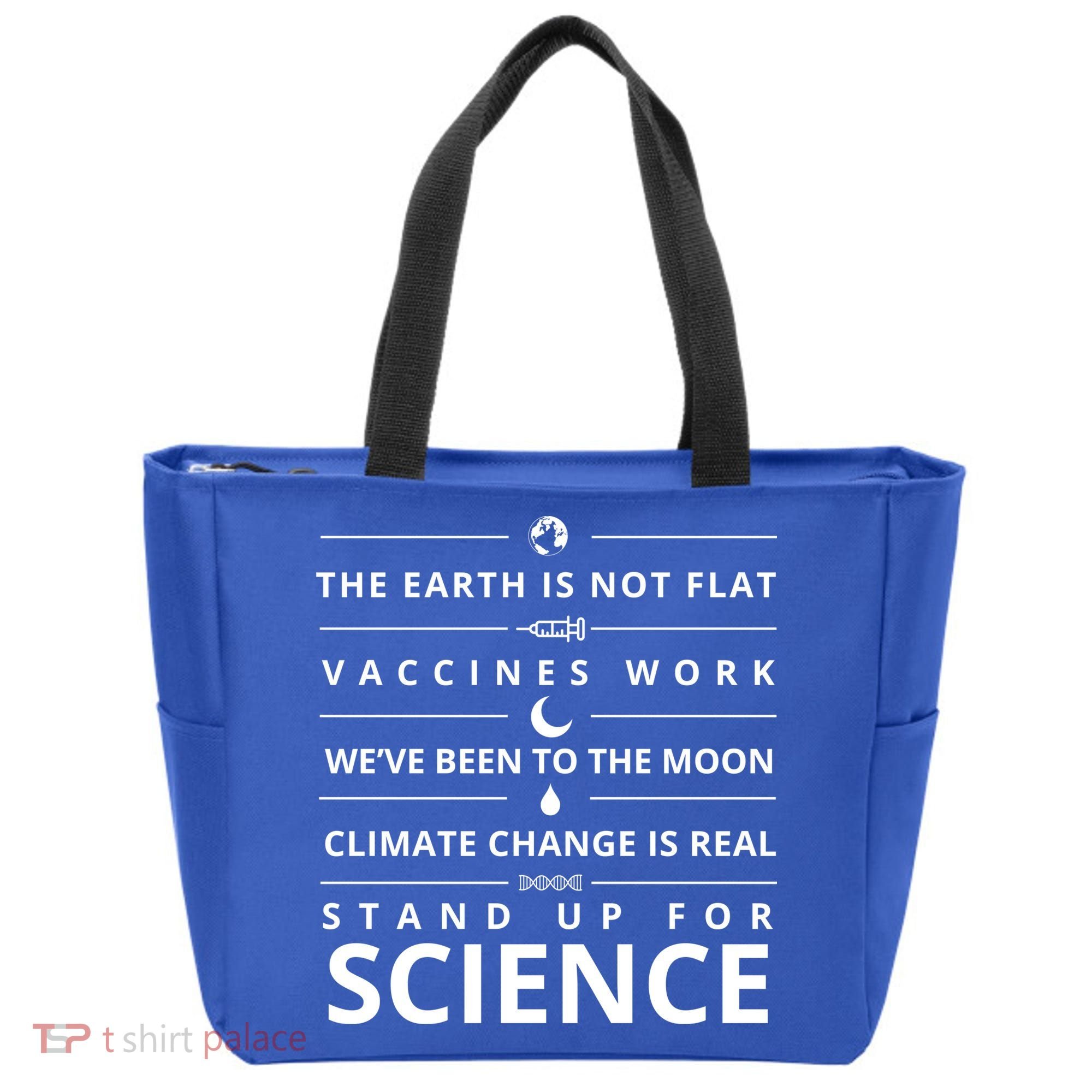 Stand Up For Science Quote Tote Bag