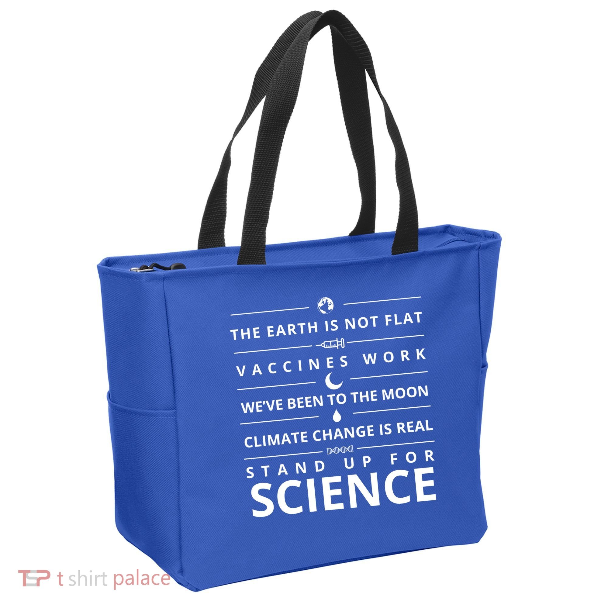 Stand Up For Science Quote Tote Bag