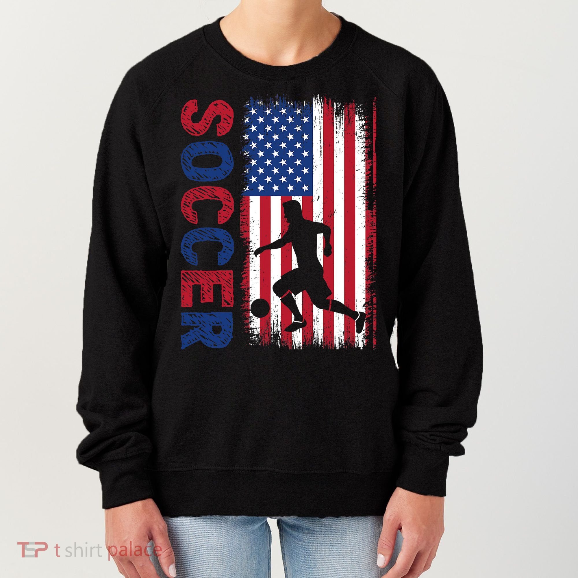 Soccer Usa Flag For Soccer Lover Gift Women's Sweatshirt