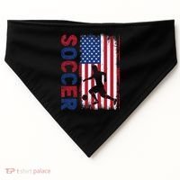 Soccer Usa Flag For Soccer Lover Gift USA-Made Doggie Bandana thumb 0