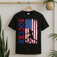 Soccer Usa Flag For Soccer Lover Gift T-Shirt thumb 2