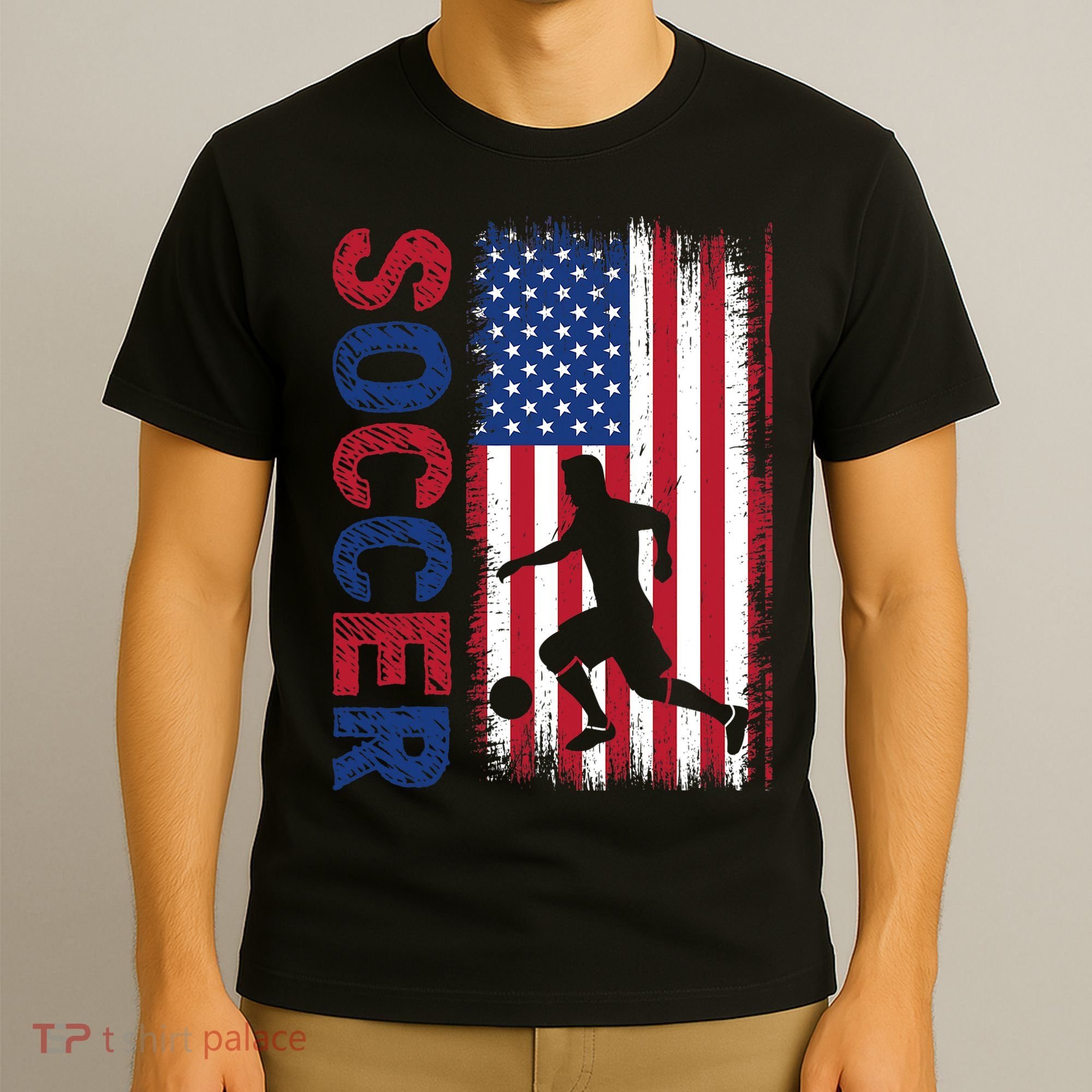 Soccer Usa Flag For Soccer Lover Gift T-Shirt