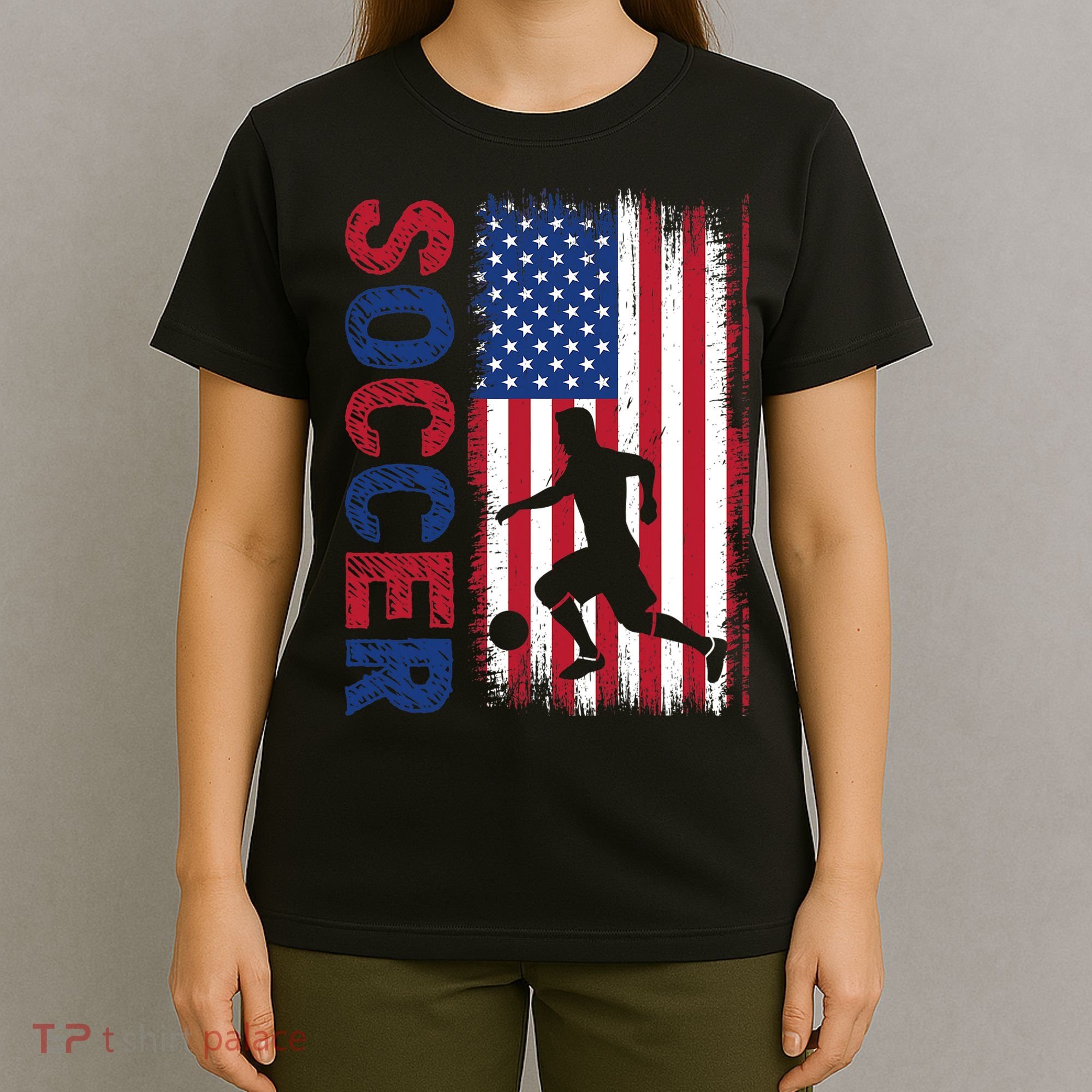 Soccer Usa Flag For Soccer Lover Gift T-Shirt