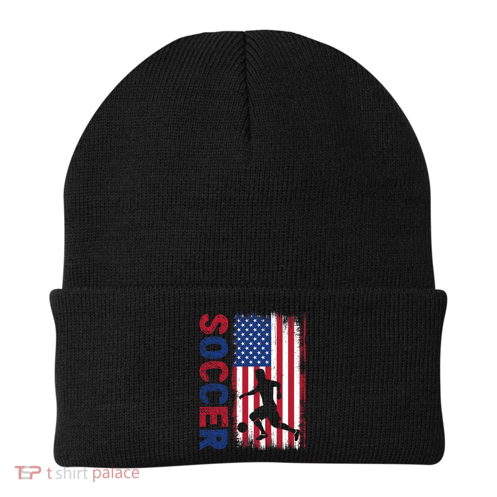 Soccer Usa Flag For Soccer Lover Gift Beanie