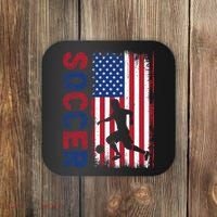 Soccer Usa Flag For Soccer Lover Gift Coaster thumb 0