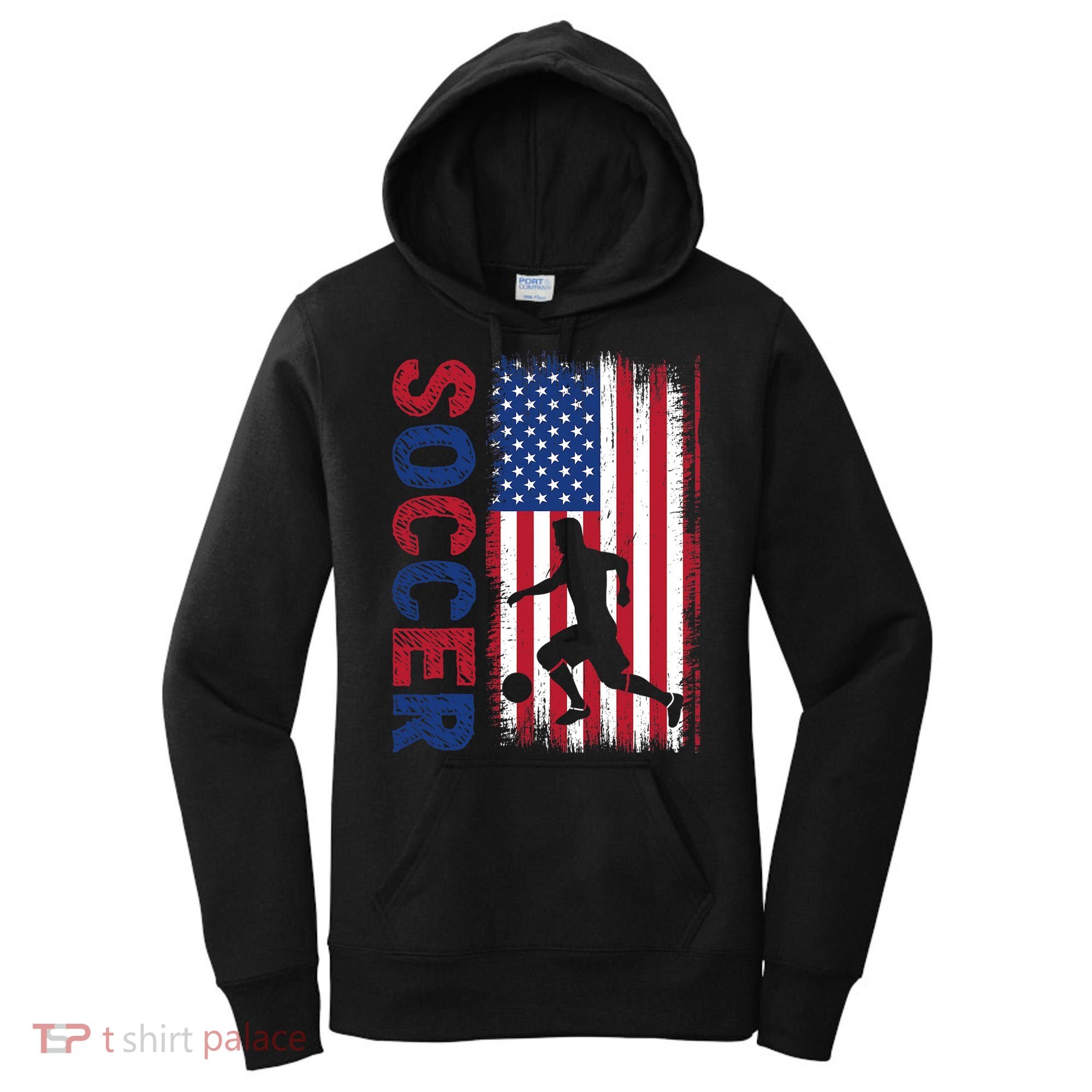 Soccer Usa Flag For Soccer Lover Gift Women's Hoodie