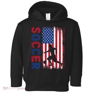 Soccer Usa Flag For Soccer Lover Gift Toddler Hoodie