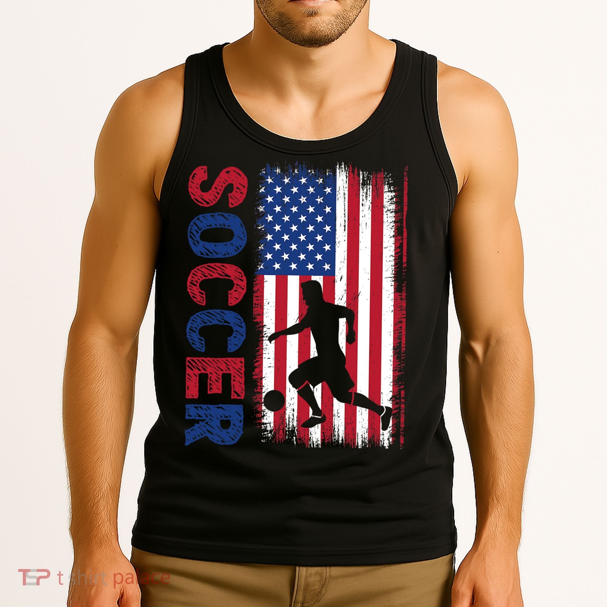 Soccer Usa Flag For Soccer Lover Gift Tank Top