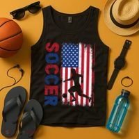 Soccer Usa Flag For Soccer Lover Gift Tank Top thumb 4