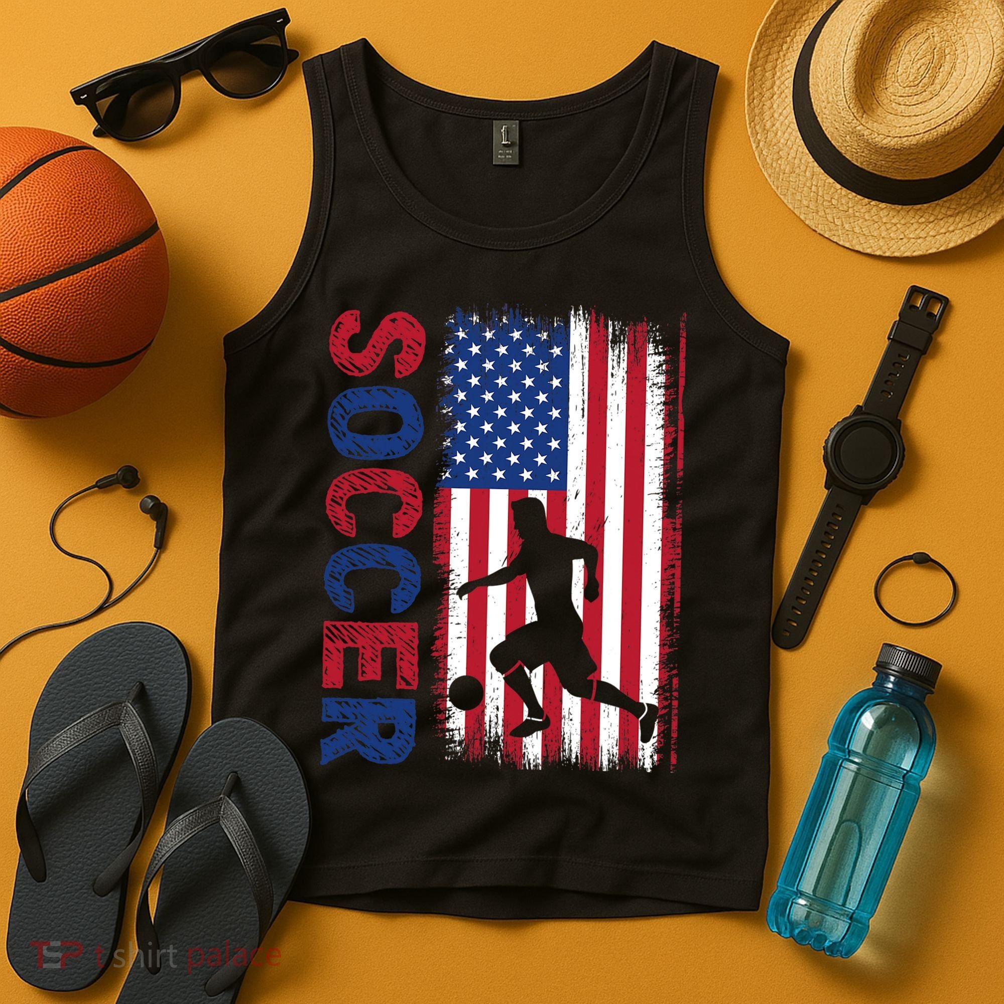 Soccer Usa Flag For Soccer Lover Gift Tank Top