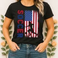 Soccer Usa Flag For Soccer Lover Gift Women's T-Shirt thumb 2