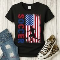 Soccer Usa Flag For Soccer Lover Gift Women's T-Shirt thumb 3