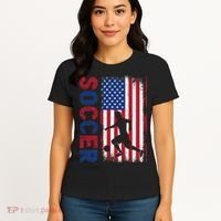 Soccer Usa Flag For Soccer Lover Gift Women's T-Shirt thumb 4