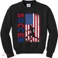 Soccer Usa Flag For Soccer Lover Gift Kids Sweatshirt thumb 0
