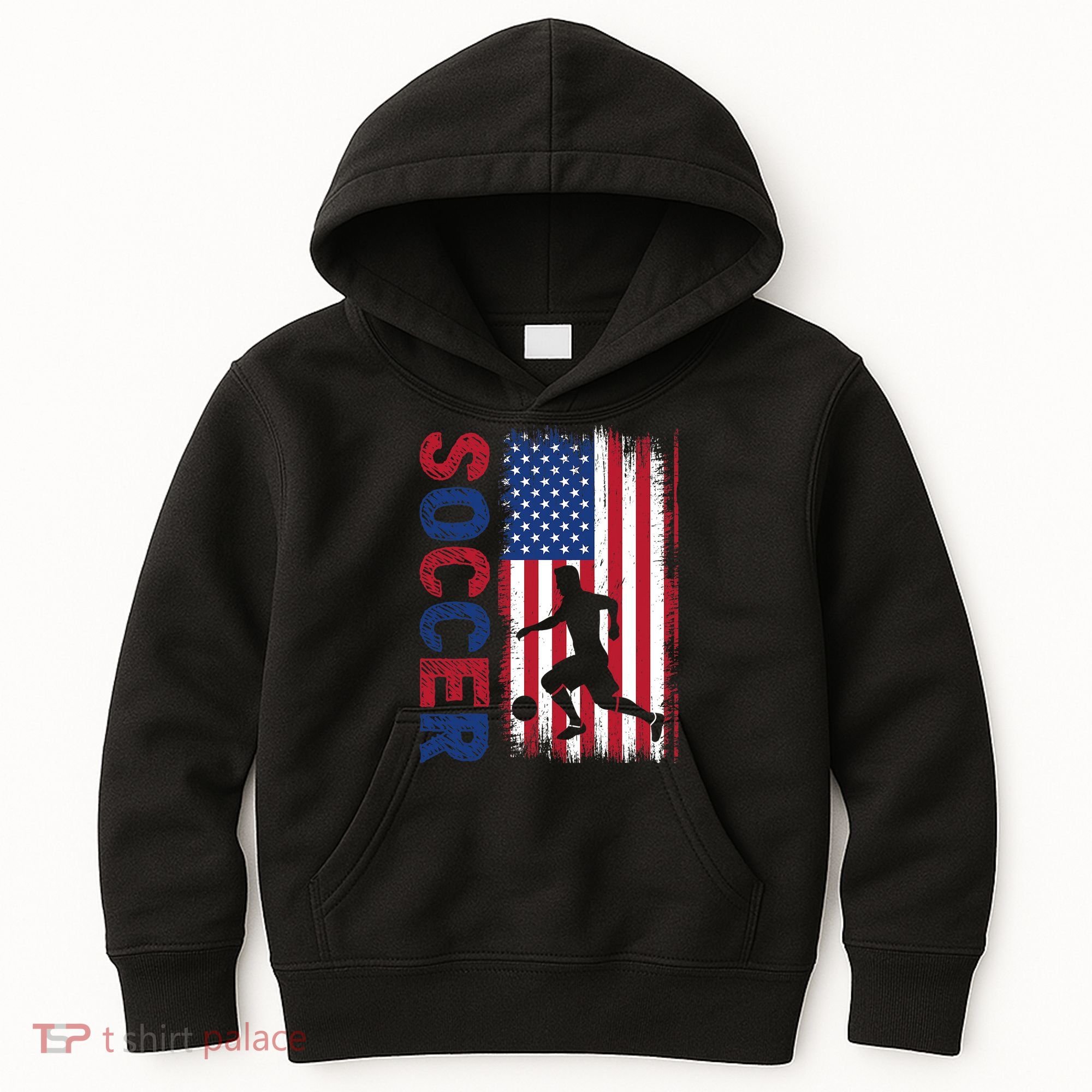 Soccer Usa Flag For Soccer Lover Gift Kids Hoodie