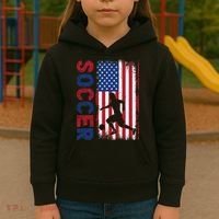 Soccer Usa Flag For Soccer Lover Gift Kids Hoodie thumb 3