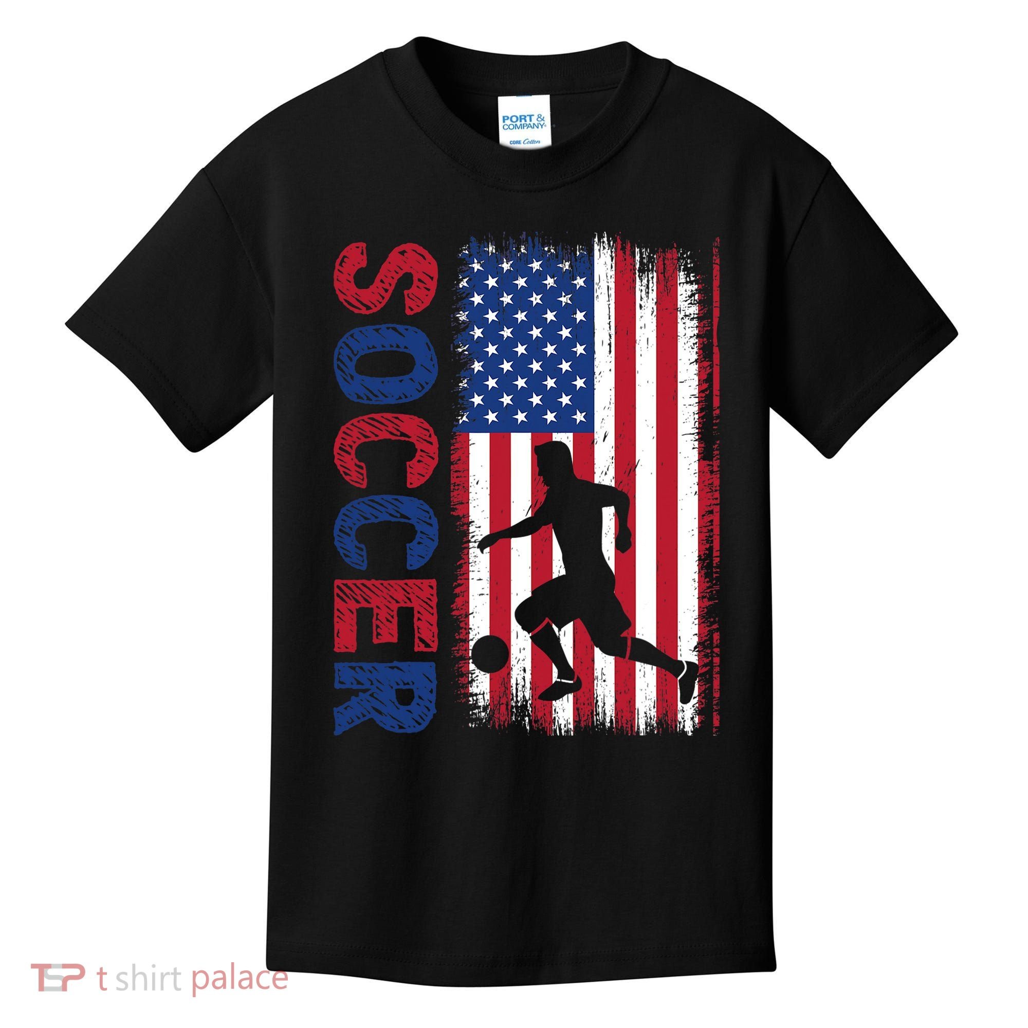 Soccer Usa Flag For Soccer Lover Gift Kids T-Shirt