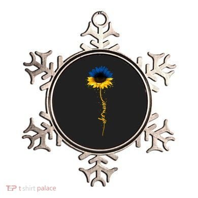 Sunflower Ukrainian Flag Tee I Stand With Ukraine Peace Meaningful Gift Ornament