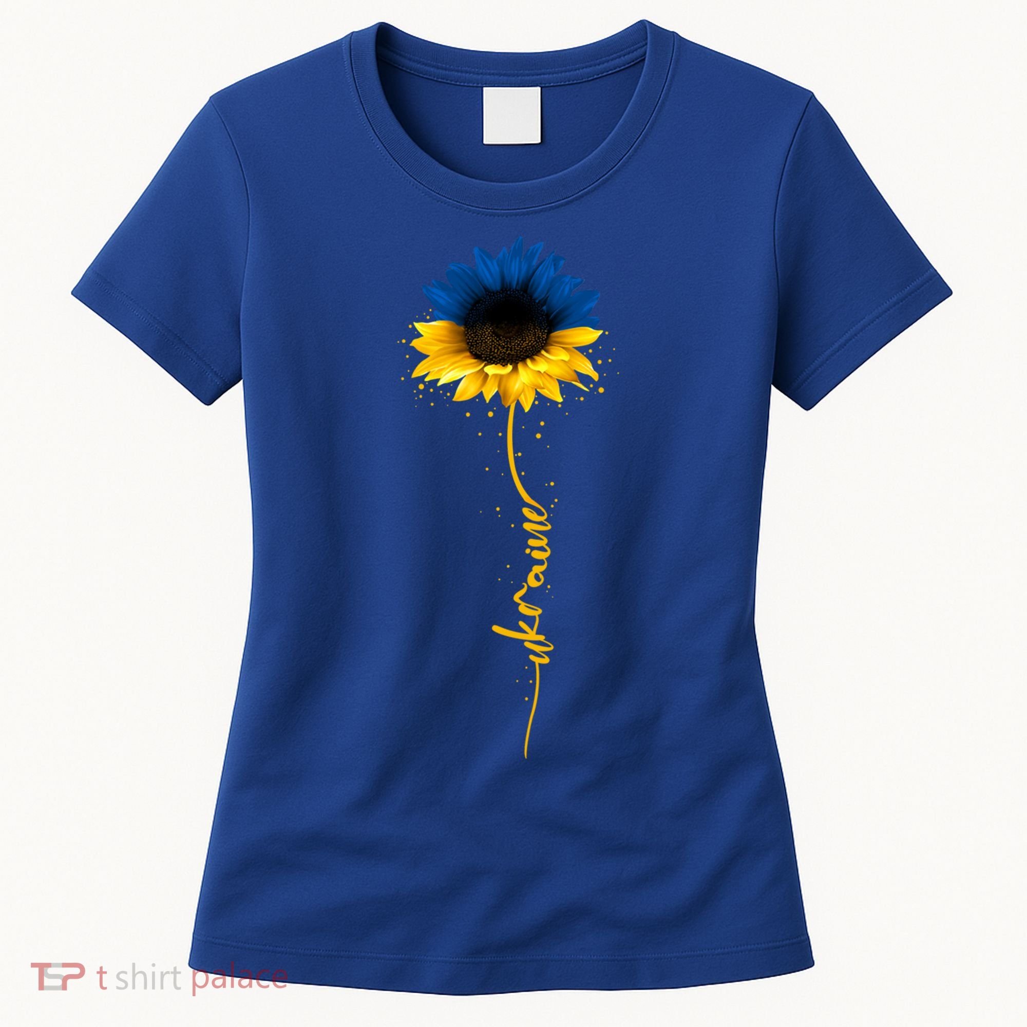 Sunflower Ukrainian Flag Tee I Stand With Ukraine Peace Meaningful Gift Women's T-Shirt