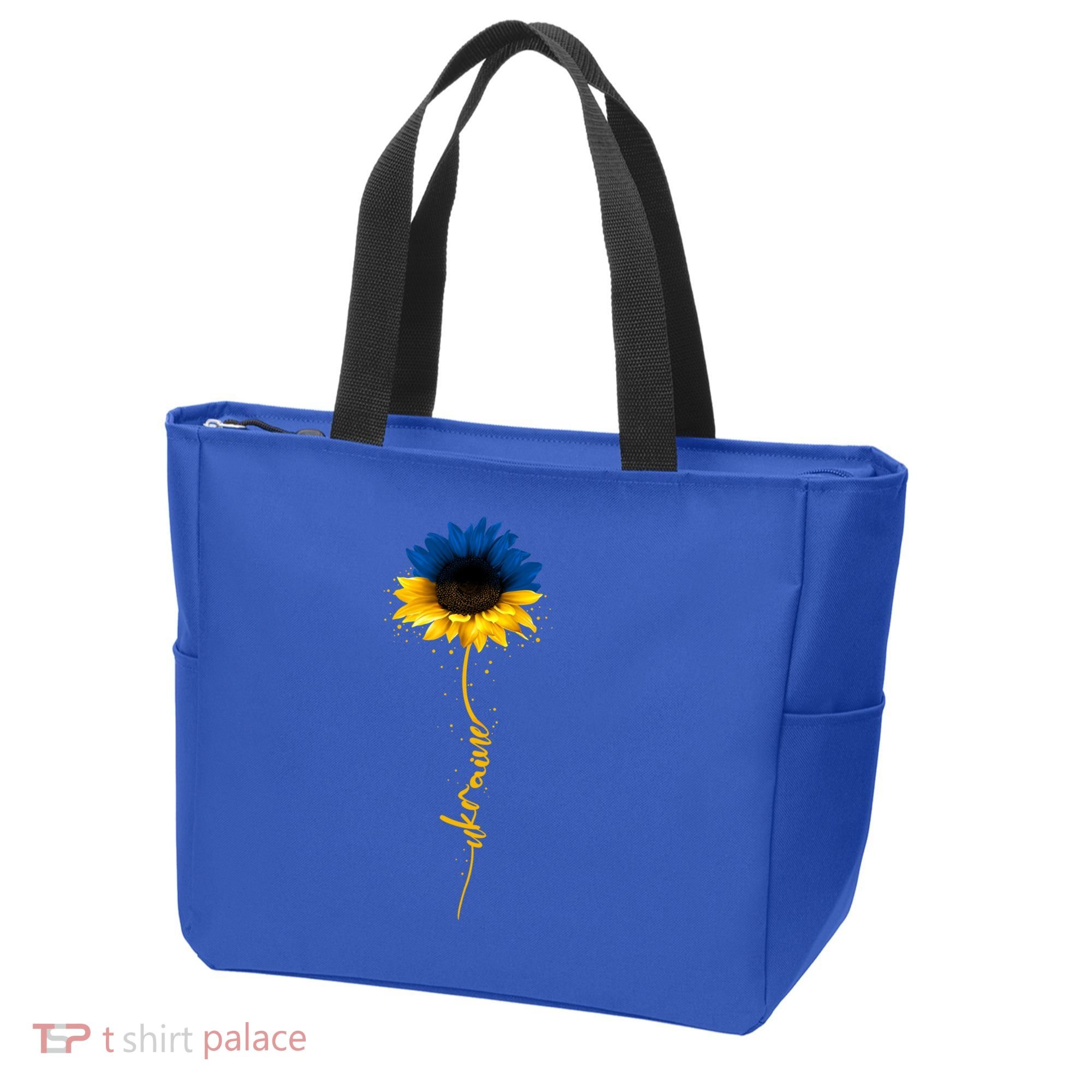 Sunflower Ukrainian Flag Tee I Stand With Ukraine Peace Meaningful Gift Tote Bag