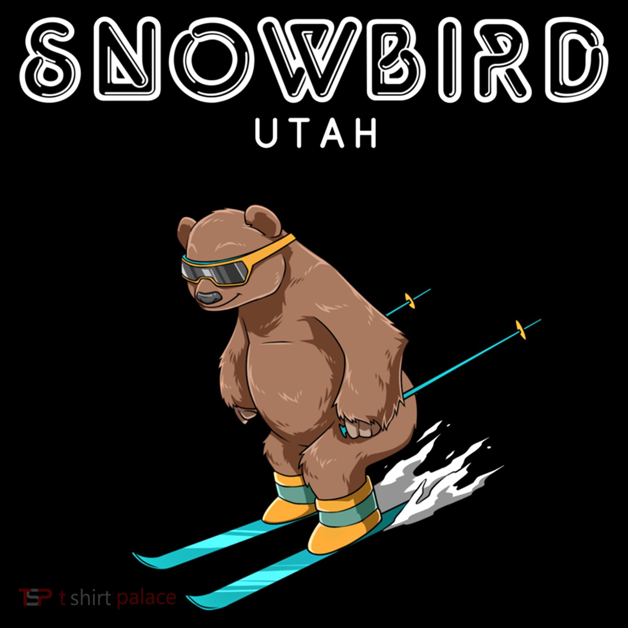 Snowbird Utah Funny Ski Grizzly Bear Gift Coffee Mug