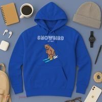 Snowbird Utah Funny Ski Grizzly Bear Gift Hoodie thumb 3