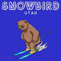 Snowbird Utah Funny Ski Grizzly Bear Gift Sweatshirt thumb 3